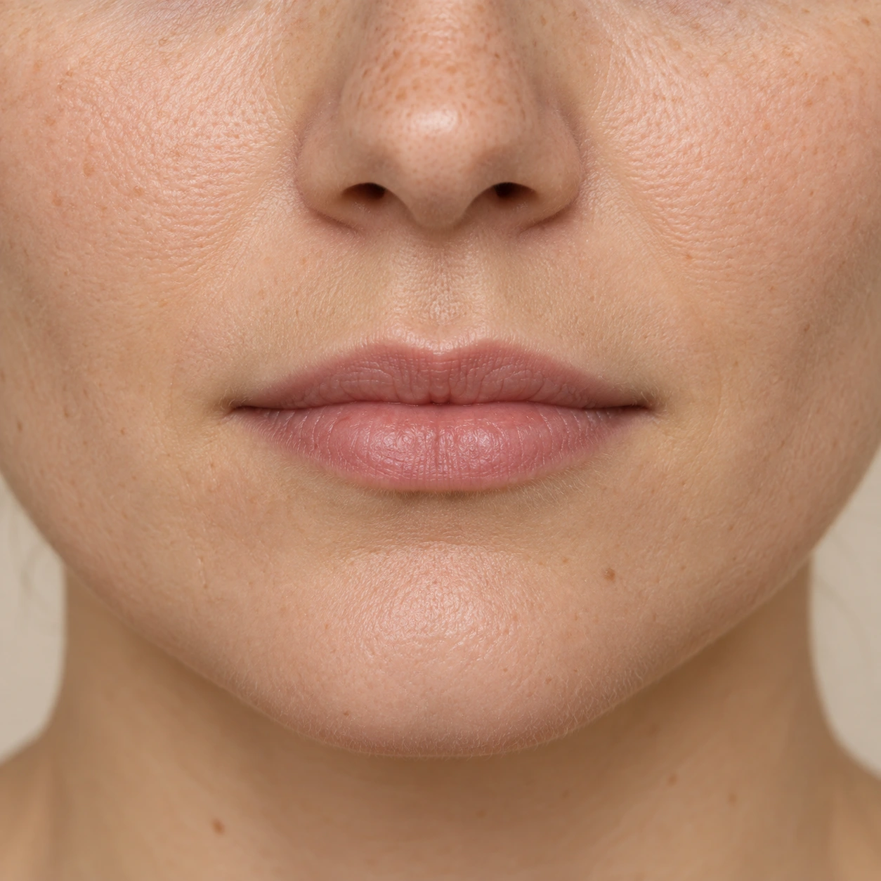 Natürlich geformte Lippen mit weicher Kontur