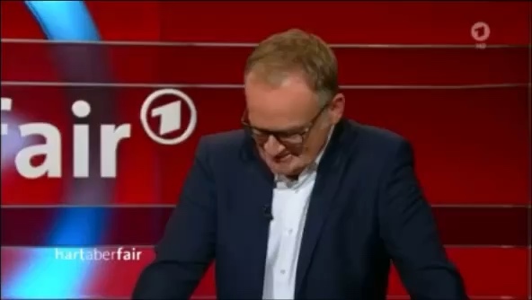 Fernsehbild aus der Sendung hart aber fair