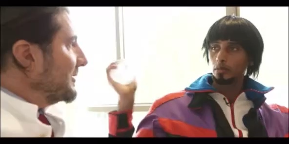 Prof. Altintas und Percy in einem humoristischen Mediengespräch