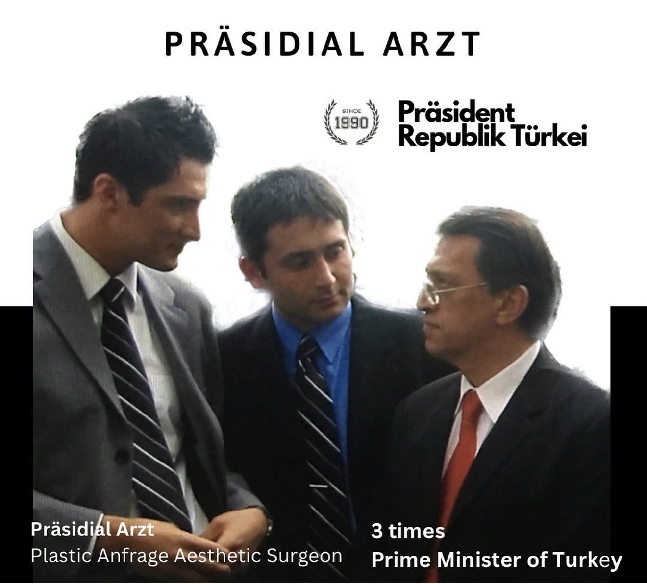 Historische Bildmontage aus dem persönlichen Archiv zur Tätigkeit als Präsidialarzt